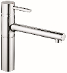 Grohe Essence 1 gats keukenkraan met draaibare uitloop chroom